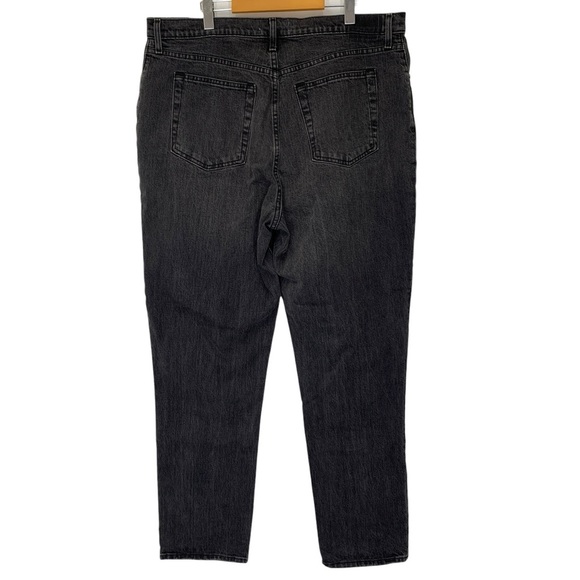 Abercrombie & Fitch Jeans Womens 18 LONG Black The 90s Straight Ultra High Rise - Picture 5 of 7